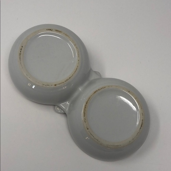 Ceramic vintage antique Cat dish pink cat decals - Picture 10 of 10